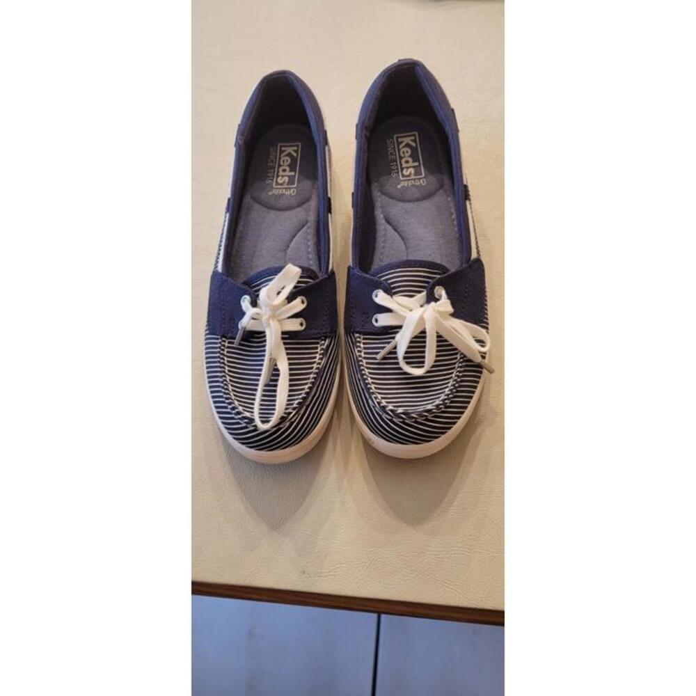 Keds Navy/White  Nautical Boat Shoes Womens Size 8